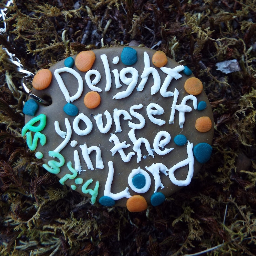 Spiritual keychain (psalms 37:4)